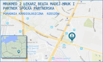 PORADNIA KARDIOLOGICZNA - MRUKMED 2 LEKARZ BEATA MADEJ-MRUK I PARTNER SPÓŁKA PARTNERSKA - UL. PARTYZANTÓW 30A,  RZESZÓW
