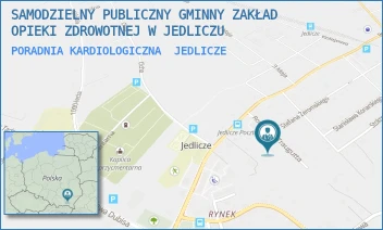 PORADNIA KARDIOLOGICZNA - SAMODZIELNY PUBLICZNY GMINNY ZAKŁAD OPIEKI ZDROWOTNEJ W JEDLICZU - UL. ROMUALDA TRAUGUTTA 3,  JEDLICZE