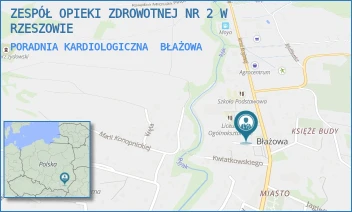 PORADNIA KARDIOLOGICZNA - ZESPÓŁ OPIEKI ZDROWOTNEJ NR 2 W RZESZOWIE - UL. ARMII KRAJOWEJ 5,  BŁAŻOWA