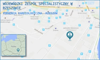 PORADNIA KARDIOLOGICZNA - WOJEWÓDZKI ZESPÓŁ SPECJALISTYCZNY W RZESZOWIE - UL. HETMAŃSKA 120,  RZESZÓW