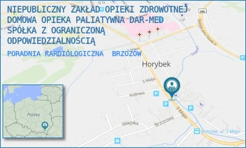 PORADNIA KARDIOLOGICZNA - NIEPUBLICZNY ZAKŁAD OPIEKI ZDROWOTNEJ DOMOWA OPIEKA PALIATYWNA DAR-MED SPÓŁKA Z OGRANICZONĄ ODPOWIEDZIALNOŚCIĄ - UL. 3-GO MAJA 41,  BRZOZÓW