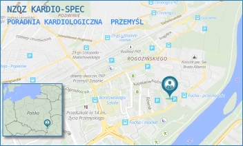 PORADNIA KARDIOLOGICZNA - NZOZ KARDIO-SPEC - WYBRZEŻE MARSZAŁKA FERDYNANDA FOCHA 31,  PRZEMYŚL