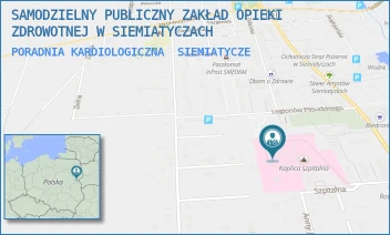 PORADNIA KARDIOLOGICZNA - SAMODZIELNY PUBLICZNY ZAKŁAD OPIEKI ZDROWOTNEJ W SIEMIATYCZACH - SZPITALNA 8,  SIEMIATYCZE