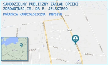 PORADNIA KARDIOLOGICZNA - SAMODZIELNY PUBLICZNY ZAKŁAD OPIEKI ZDROWOTNEJ IM. DR E. JELSKIEGO - GRODZIEŃSKA 96,  KNYSZYN