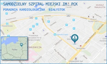 PORADNIA KARDIOLOGICZNA - SAMODZIELNY SZPITAL MIEJSKI IM. PCK - SIENKIEWICZA 79,  BIAŁYSTOK