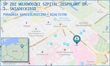 PORADNIA KARDIOLOGICZNA - SP ZOZ WOJEWÓDZKI SZPITAL ZESPOLONY IM. J. ŚNIADECKIEGO - SKŁODOWSKIEJ-CURIE 26,  BIAŁYSTOK