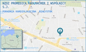 PORADNIA KARDIOLOGICZNA - NZOZ PROMEDICA SZCZEPAŃSKA-KOSTRO I WSPÓLNICY S.J. - SIEWNA 2,  BIAŁYSTOK
