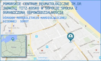 OŚRODEK REHABILITACJI KARDIOLOGICZNEJ DZIENNEJ - POMORSKIE CENTRUM REUMATOLOGICZNE IM.DR JADWIGI TITZ-KOSKO W SOPOCIE SPÓŁKA Z OGRANICZONĄ ODPOWIEDZIALNOŚCIĄ - UL. GRUNWALDZKA 1/3,  SOPOT