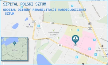 ODDZIAŁ DZIENNY REHABILITACJI KARDIOLOGICZNEJ - SZPITAL POLSKI SZTUM - UL. REJA 12,  SZTUM