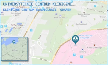 KLINICZNE CENTRUM KARDIOLOGII - UNIWERSYTECKIE CENTRUM KLINICZNE - MARIANA SMOLUCHOWSKIEGO 17,  GDAŃSK