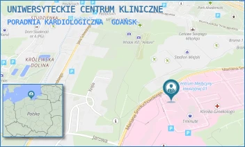 PORADNIA KARDIOLOGICZNA - UNIWERSYTECKIE CENTRUM KLINICZNE - UL. MARIANA SMOLUCHOWSKIEGO 17,  GDAŃSK