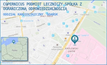 ODDZIAŁ KARDIOLOGICZNY - COPERNICUS PODMIOT LECZNICZY SPÓŁKA Z OGRANICZONĄ ODPOWIEDZIALNOŚCIĄ - AL. JANA PAWŁA II 50,  GDAŃSK