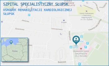 OŚRODEK REHABILITACJI KARDIOLOGICZNEJ - WOJEWÓDZKI SZPITAL SPECJALISTYCZNY IM. JANUSZA KORCZAKA W SŁUPSKU SPÓŁKA Z OGRANICZONĄ ODPOWIEDZIALNOŚCIĄ - UL. HUBALCZYKÓW 1,  SŁUPSK
