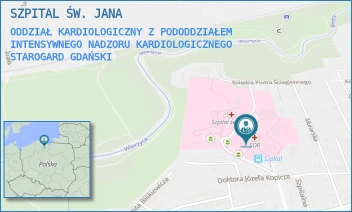ODDZIAŁ KARDIOLOGICZNY Z PODODDZIAŁEM INTENSYWNEGO NADZORU KARDIOLOGICZNEGO - SZPITAL ŚW. JANA - DR JÓZEFA BALEWSKIEGO 1, STAROGARD GDAŃSKI