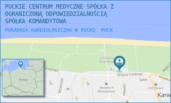 PORADNIA KARDIOLOGICZNA W PUCKU - PUCKIE CENTRUM MEDYCZNE SPÓŁKA Z OGRANICZONĄ ODPOWIEDZIALNOŚCIĄ SPÓŁKA KOMANDYTOWA - UL. WOJSKA POLSKIEGO 22,  PUCK