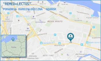 PORADNIA KARDIOLOGICZNA - "REMED+LECTUS" - UL. WAŁOWA 27,  GDAŃSK