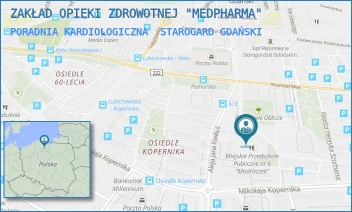 PORADNIA KARDIOLOGICZNA - ZAKŁAD OPIEKI ZDROWOTNEJ "MEDPHARMA" - AL. JANA PAWŁA II 5,  STAROGARD GDAŃSKI