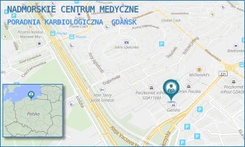 PORADNIA KARDIOLOGICZNA - NADMORSKIE CENTRUM MEDYCZNE SPÓŁKA Z OGRANICZONĄ ODPOWIEDZIALNOŚCIĄ - UL. ŚWIĘTOKRZYSKA 4,  GDAŃSK