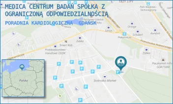 PORADNIA KARDIOLOGICZNA - MEDICA CENTRUM BADAŃ SPÓŁKA Z OGRANICZONĄ ODPOWIEDZIALNOŚCIĄ - UL. STANISŁAWA LEMA 21,  GDAŃSK