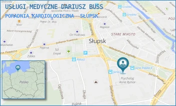 PORADNIA KARDIOLOGICZNA - USŁUGI MEDYCZNE DARIUSZ BUSS - UL. JANA PAWŁA II 1A,  SŁUPSK