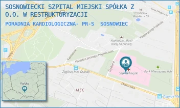 PORADNIA KARDIOLOGICZNA- PR-S - SOSNOWIECKI SZPITAL MIEJSKI SPÓŁKA Z O.O. W RESTRUKTURYZACJI - UL. SZPITALNA 1,  SOSNOWIEC