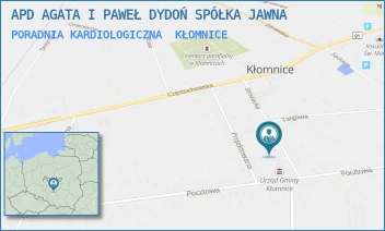 PORADNIA KARDIOLOGICZNA - APD AGATA I PAWEŁ DYDOŃ SPÓŁKA JAWNA - UL. STRAŻACKA 18,  KŁOMNICE
