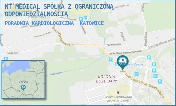 PORADNIA KARDIOLOGICZNA - NT MEDICAL SPÓŁKA Z OGRANICZONĄ ODPOWIEDZIALNOŚCIĄ - UL. UL. BOYA ŻELEŃSKIEGO 77,  KATOWICE