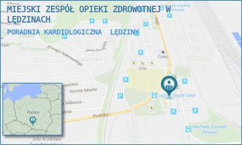 PORADNIA KARDIOLOGICZNA - MIEJSKI ZESPÓŁ OPIEKI ZDROWOTNEJ W LĘDZINACH - UL. POKOJU 17,  LĘDZINY