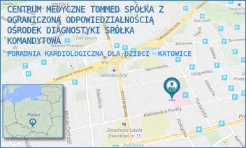 PORADNIA KARDIOLOGICZNA DLA DZIECI - CENTRUM MEDYCZNE TOMMED SPÓŁKA Z OGRANICZONĄ ODPOWIEDZIALNOŚCIĄ OŚRODEK DIAGNOSTYKI SPÓŁKA KOMANDYTOWA - UL. ALEKSANDRA FREDRY 22,  KATOWICE
