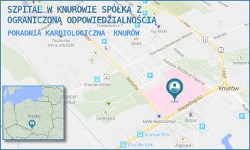 PORADNIA KARDIOLOGICZNA - ZESPÓŁ SZPITALI POWIATU GLIWICKIEGO SPÓŁKA Z OGRANICZONĄ ODPOWIEDZIALNOŚCIĄ - UL. NIEPODLEGŁOŚCI 8,  KNURÓW