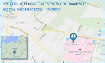 ODDZIAŁ KARDIOLOGICZNY - SZPITAL WIELOSPECJALISTYCZNY W JAWORZNIE - UL. JÓZEFA CHEŁMOŃSKIEGO 28,  JAWORZNO