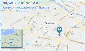 PORADNIA KARDIOLOGICZNA - "RADAN - MED" SP. Z O.O. - UL. BASZTOWA 3,  GLIWICE