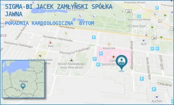 PORADNIA KARDIOLOGICZNA - SIGMA-BI JACEK ZAMŁYŃSKI SPÓŁKA JAWNA - UL. LEONA WYCZÓŁKOWSKIEGO 26/2-9,  BYTOM