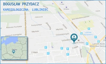 KARDIOLOGICZNA - BOGUSŁAW PRZYDACZ - UL. OPOLSKA 1,  LUBLINIEC
