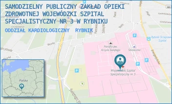 ODDZIAŁ KARDIOLOGICZNY - SAMODZIELNY PUBLICZNY ZAKŁAD OPIEKI ZDROWOTNEJ WOJEWÓDZKI SZPITAL SPECJALISTYCZNY NR 3 W RYBNIKU - UL. ENERGETYKÓW 46,  RYBNIK