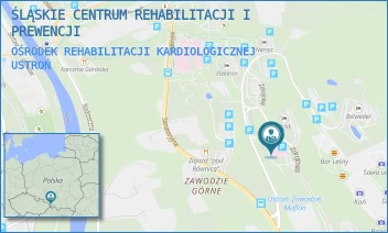 OŚRODEK REHABILITACJI KARDIOLOGICZNEJ - ŚLĄSKIE CENTRUM REHABILITACJI I PREWENCJI - UL. ZDROJOWA 6,  USTROŃ