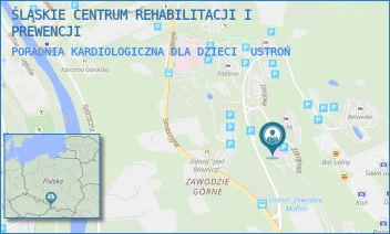 PORADNIA KARDIOLOGICZNA DLA DZIECI - ŚLĄSKIE CENTRUM REHABILITACJI I PREWENCJI - UL. ZDROJOWA 6,  USTROŃ