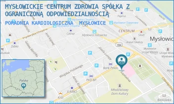 PORADNIA KARDIOLOGICZNA - MYSŁOWICKIE CENTRUM ZDROWIA SPÓŁKA Z OGRANICZONĄ ODPOWIEDZIALNOŚCIĄ - UL. MIKOŁOWSKA 1,  MYSŁOWICE