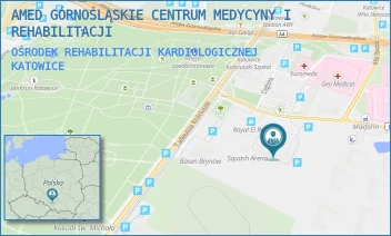 OŚRODEK REHABILITACJI KARDIOLOGICZNEJ - AMED GÓRNOŚLĄSKIE CENTRUM MEDYCYNY I REHABILITACJI - UL. CEGLANA 67C,  KATOWICE