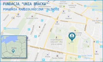 PORADNIA KARDIOLOGICZNA - FUNDACJA "UNIA BRACKA" - UL. BOJKOWSKA 20,  GLIWICE