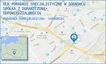 PORADNIA KARDIOLOGICZNA - OLK PORADNIE SPECJALISTYCZNE W SOSNOWCU SPÓŁKA Z OGRANICZONĄ ODPOWIEDZIALNOŚCIĄ - PIŁSUDSKIEGO 9,  SOSNOWIEC