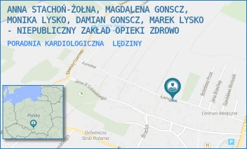 PORADNIA KARDIOLOGICZNA - ANNA STACHOŃ-ŻOŁNA, MAGDALENA GONSCZ, MONIKA LYSKO, DAMIAN GONSCZ, MAREK LYSKO - NIEPUBLICZNY ZAKŁAD OPIEKI ZDROWO - UL. ŁANOWA 5,  LĘDZINY