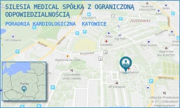 PORADNIA KARDIOLOGICZNA - SILESIA MEDICAL SPÓŁKA Z OGRANICZONĄ ODPOWIEDZIALNOŚCIĄ - UL. KS. ŚCIEGIENNEGO 49 C,  KATOWICE