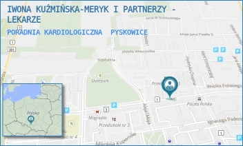 PORADNIA KARDIOLOGICZNA - IWONA KUŹMIŃSKA-MERYK I PARTNERZY - LEKARZE - UL. WOJ.POLSKIEGO 10,  PYSKOWICE