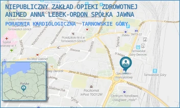 PORADNIA KARDIOLOGICZNA - NIEPUBLICZNY ZAKŁAD OPIEKI ZDROWOTNEJ ANIMED ANNA LEBEK-ORDON SPÓŁKA JAWNA - UL. MARSZAŁKA JÓZEFA PIŁSUDSKIEGO 9A,  TARNOWSKIE GÓRY