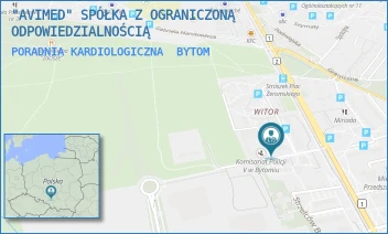 PORADNIA KARDIOLOGICZNA - "AVIMED" SPÓŁKA Z OGRANICZONĄ ODPOWIEDZIALNOŚCIĄ - UL. PL. ŻEROMSKIEGO 1,  BYTOM