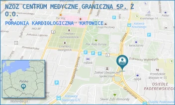 PORADNIA KARDIOLOGICZNA - CENTRUM MEDYCZNE - GRANICZNA SPÓŁKA Z OGRANICZONĄ ODPOWIEDZIALNOŚCIĄ - UL. GRANICZNA 45,  KATOWICE