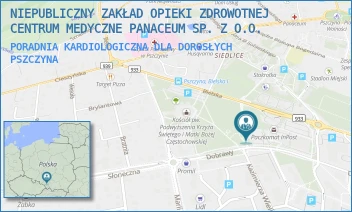PORADNIA KARDIOLOGICZNA DLA DOROSŁYCH - NIEPUBLICZNY ZAKŁAD OPIEKI ZDROWOTNEJ CENTRUM MEDYCZNE PANACEUM SP. Z O.O. - DOBRAWY  7,  PSZCZYNA