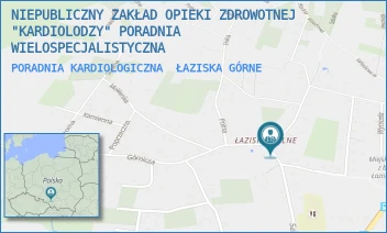 PORADNIA KARDIOLOGICZNA - NIEPUBLICZNY ZAKŁAD OPIEKI ZDROWOTNEJ "KARDIOLODZY" PORADNIA WIELOSPECJALISTYCZNA - UL. SZKOLNA 14A,  ŁAZISKA GÓRNE