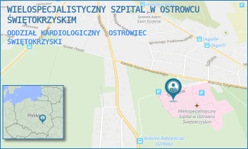 ODDZIAŁ KARDIOLOGICZNY - WIELOSPECJALISTYCZNY SZPITAL W OSTROWCU ŚWIĘTOKRZYSKIM - SZYMANOWSKIEGO 11,  OSTROWIEC ŚWIĘTOKRZYSKI